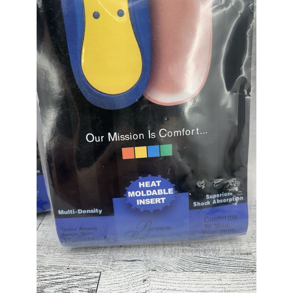 2 Pairs Dr. Comfort Heat Moldable‎ Inserts Cloud Contour Diabetes Size 11 Men - Picture 2 of 4